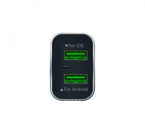 Space WC-10 Metal Series Dual Port USB 2.4A Wall Charger