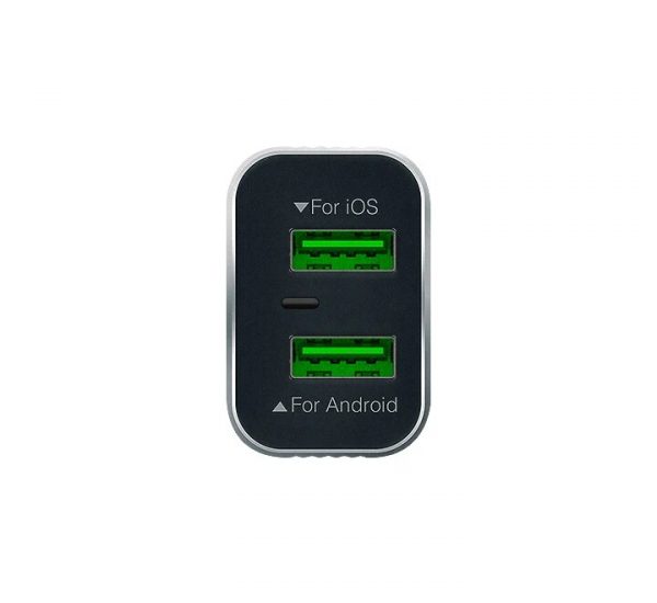 Space WC-10 Metal Series Dual Port USB 2.4A Wall Charger