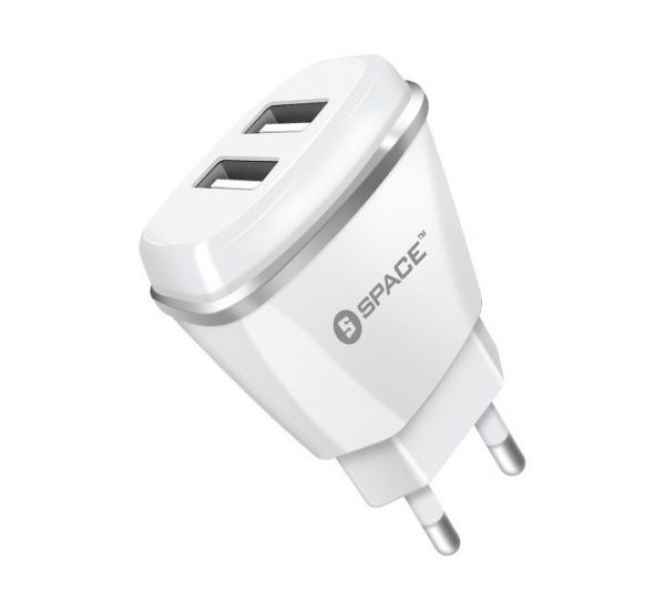 Space WC-113 Dual Port USB 2.1A Wall Charger