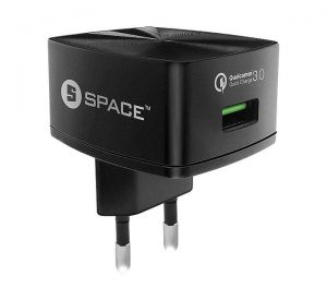 Space WC-130 Quick Charge 3.0 Wall Charger With Micro USB Cable