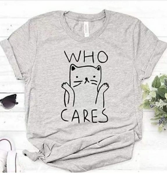 Who Cares (Cat) T-Shirts