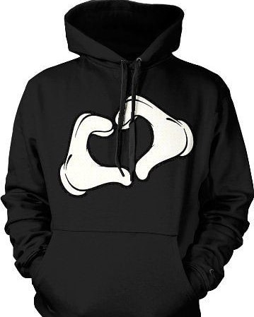 Mickey Heart Hands Hoodie
