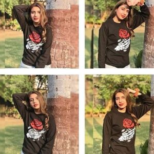 Skelton Rose Sweatshirt