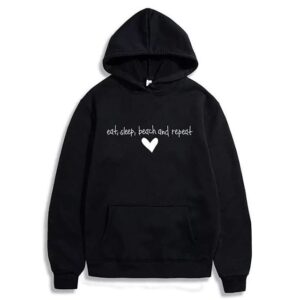 Eat Sleep Beach And Repeat Hoodie