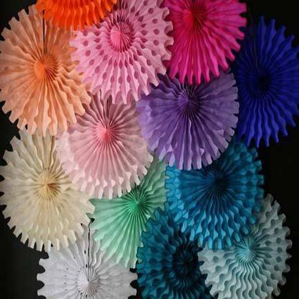Hanging Paper fans Hanging Paper fans