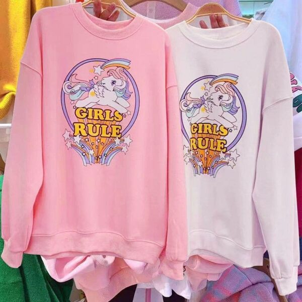 Girls Rule Unicorn Hoodie Girls Rule Unicorn Hoodie