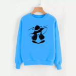 Charming Girl With Hat Sweatshirt