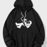 Astronaut Chilling Print Hoodie