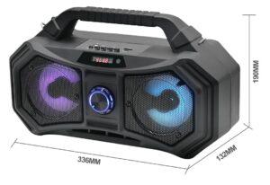 FASTER D-Z4 Dazzle Super Bass Wireless Speaker - Black