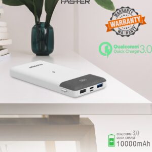 FASTER E-18x PD+ Quick Charge 10000mAh Wireless Power Bank