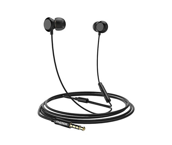 FASTER FH-228 Nano Ceramic Earphones - Black - Sasta.PK FASTER FH-228 Nano Ceramic Earphones - Black - Sasta.PK