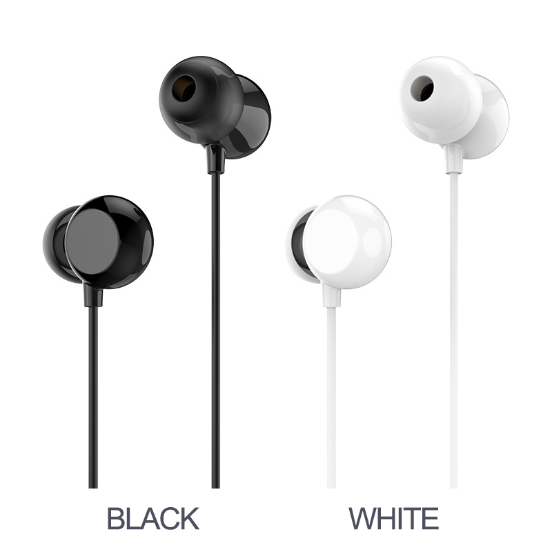 FASTER FH-228 Nano Ceramic Earphones - Black - White - Sasta.PK