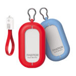 FASTER FPB-99 9000 mAh Power Bank - Red - Blue