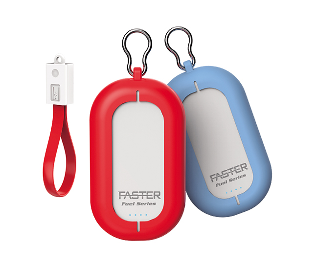 FASTER FPB-99 9000 mAh Power Bank - Red - Blue