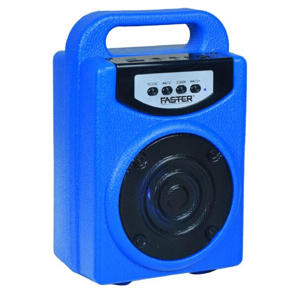 FASTER FS-280 Fiber Unbreakable Portable Wireless Speaker - Blue