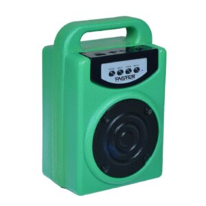 FASTER FS-280 Fiber Unbreakable Portable Wireless Speaker - Green