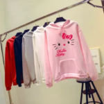 Pink Bow Hello kitty Hoodie