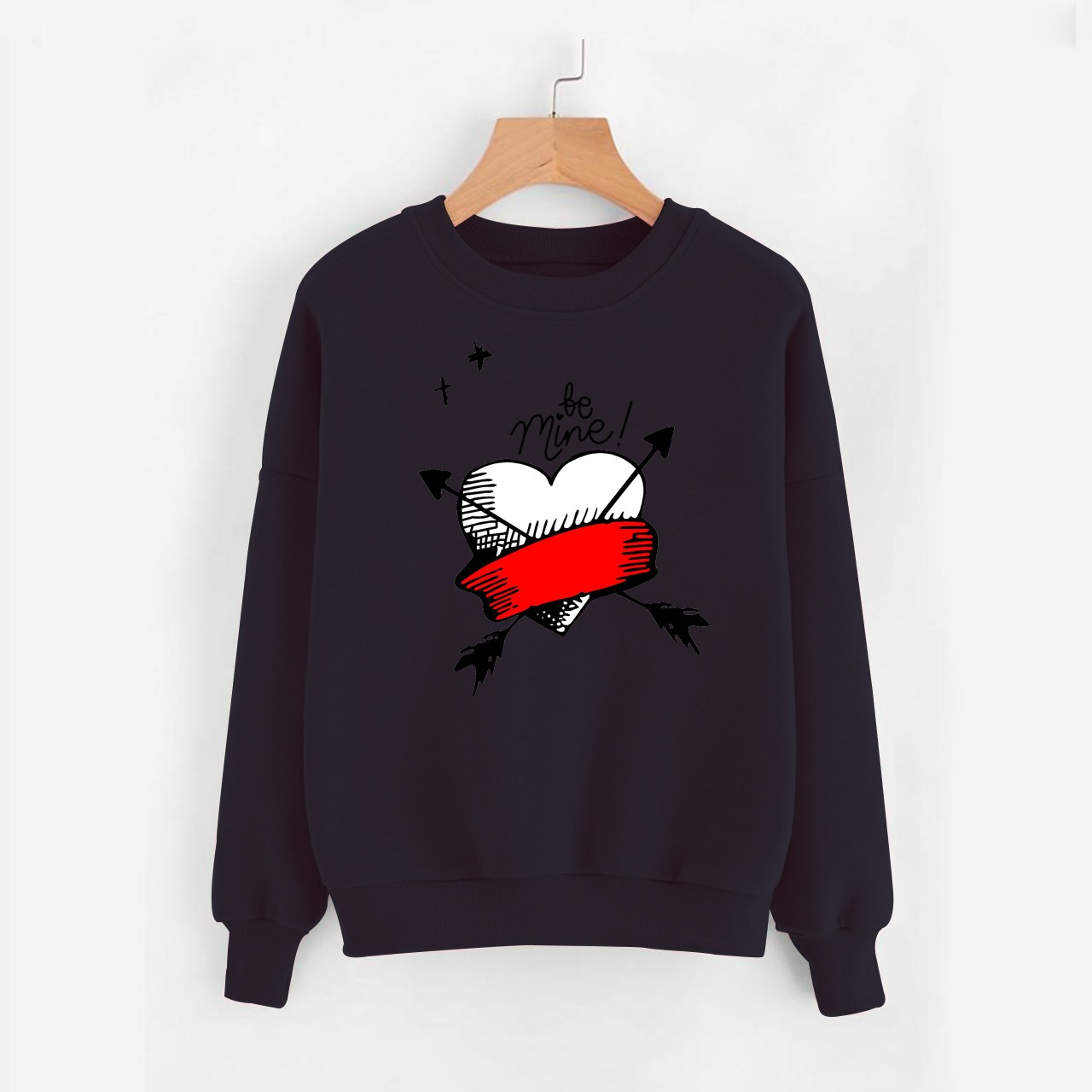 Be Mine With Heart Sweatshirt