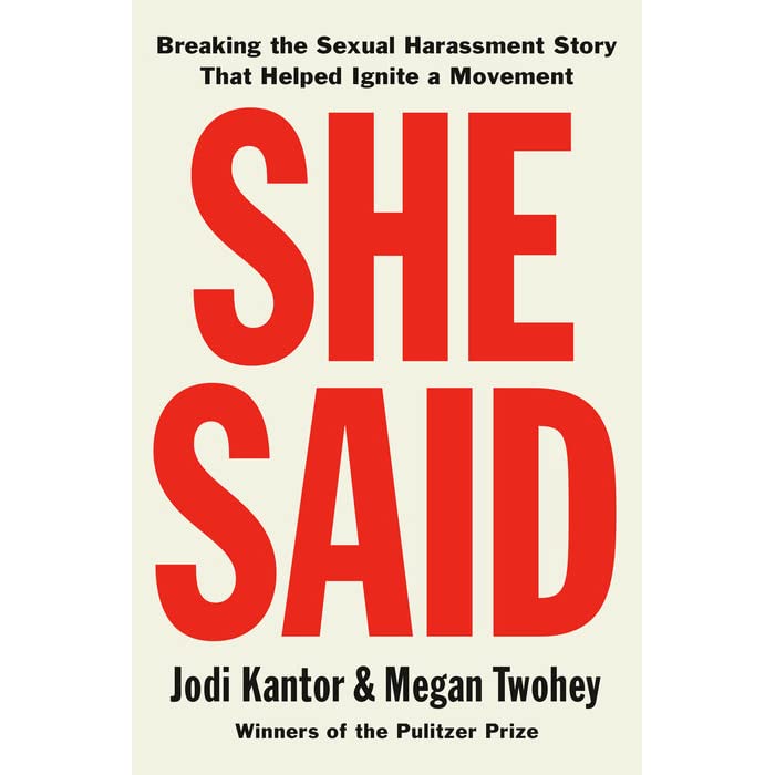She Said Jodi kantor & Megan Twohey Books
