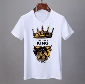 Live Like A King With Crown And Beard