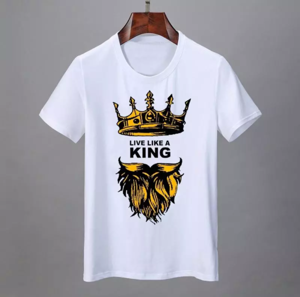 Live Like A King With Crown And Beard