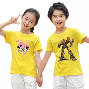 Pack Of 2 T-Shirts (Animated Bumble Bee, Mickey With Love Heart)