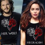 Pack Of 2 T-Shirts (Her Wolf And His Dragon)