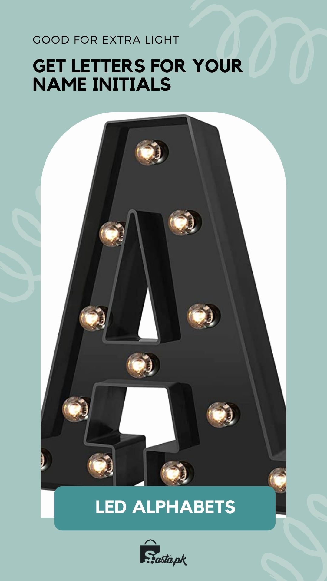 A-Z Alphabets Letters Led Lights Room Decoration