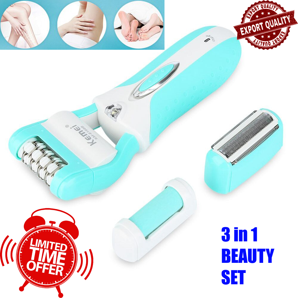 Kemei KM-6198B 3 in 1 Hair & Callus Remover