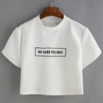 No Hard Feelings Cropped T-Shirts
