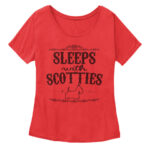 Sleeps With Scotties T-Shirts