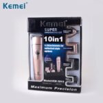 Kemei Rechargeable Hair Trimmer 10in1 Multifunction Hair Clipper Electric Shaver Nose Trimmer