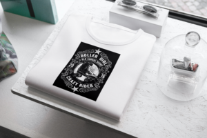 Roller Girl Rides Crazy T-shirt