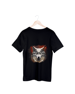 Black Rocky Wolf T-shirt
