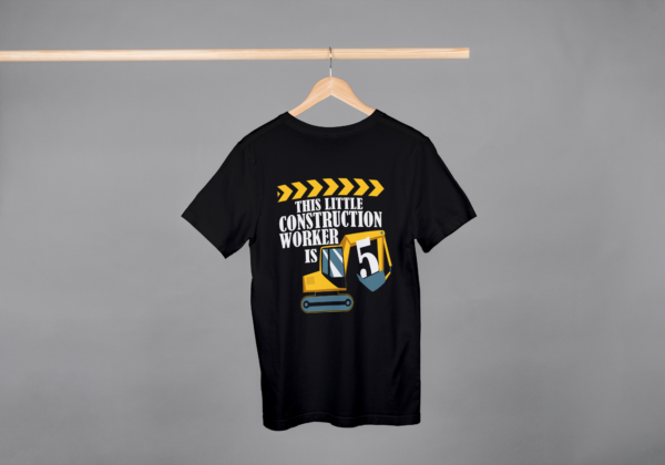 This Little Construction Worker Is 5 T-shirt