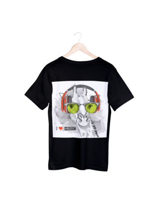 Groovy Animals In Headphones T-shirt