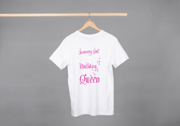 January Girl Birthday Queen T-shirt