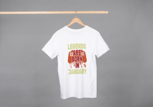 Legends Are Born January T-shirt