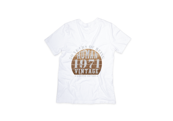 50 Years Of Being Human 1971 Vintage Limited Edition T-shirt