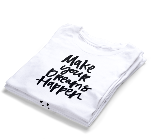 make-your-dreams-happen-folded-tshirt