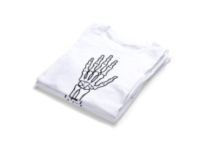 Skeleton Bone Hand T-shirts2