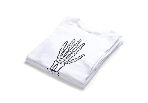 Skeleton Bone Hand T-shirts2