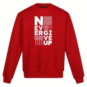 never give up sweatshirt