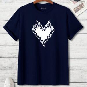 burning heart t-shirt