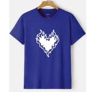 burning heart t-shirt