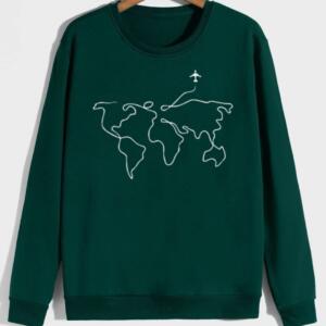 world map sweatshirt