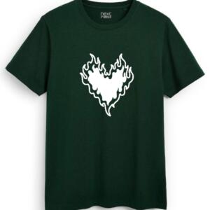 burning heart t-shirt
