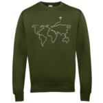 world map sweatshirt