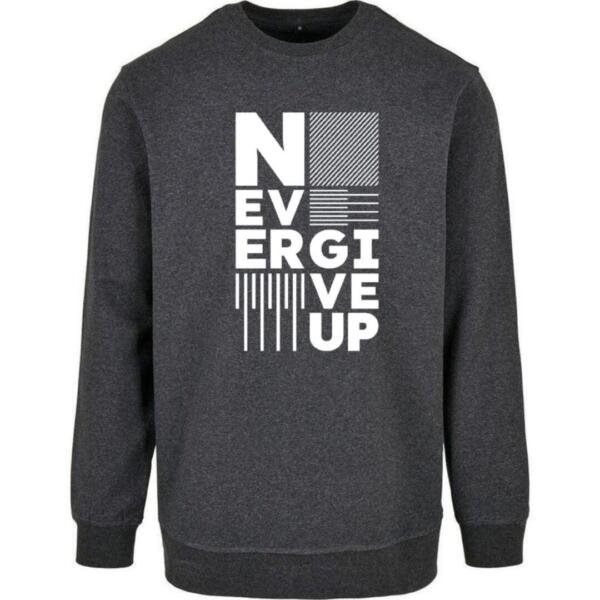never give up sweatshirt