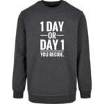 1 day or day 1 you decide sweatshirt
